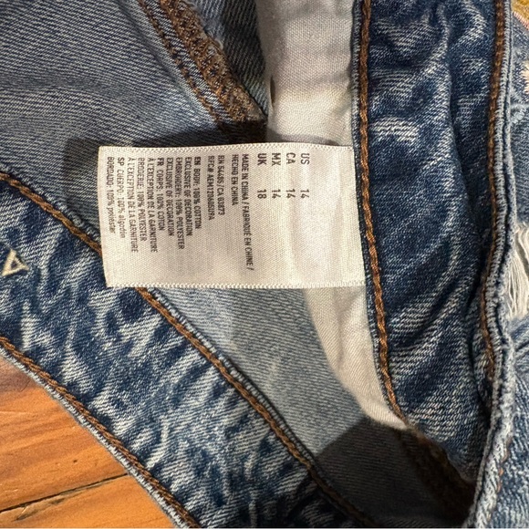 American Eagle Outfitters Floral Embroidered Denim Skirt - Picture 6 of 8